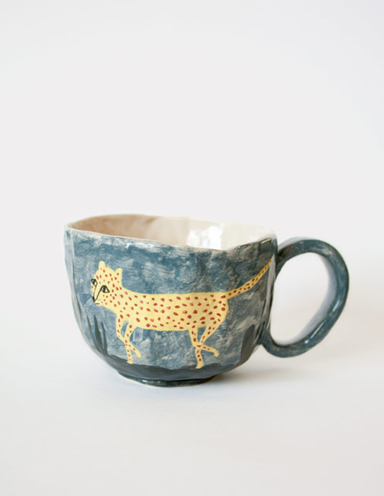 Leopard Mug by Karin Hagen